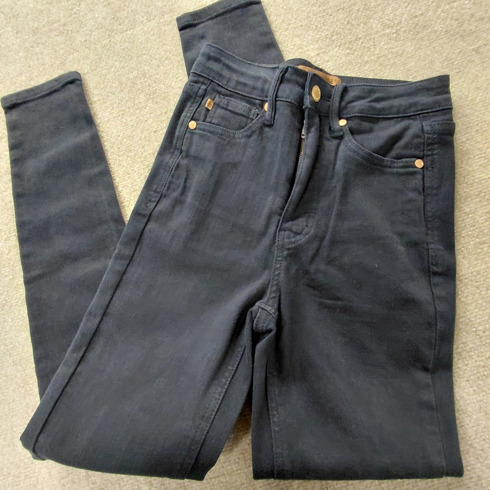 Judy Blue Skinny Fit Jeans Women's Size 0/24 Dark Navy Blue Wash
